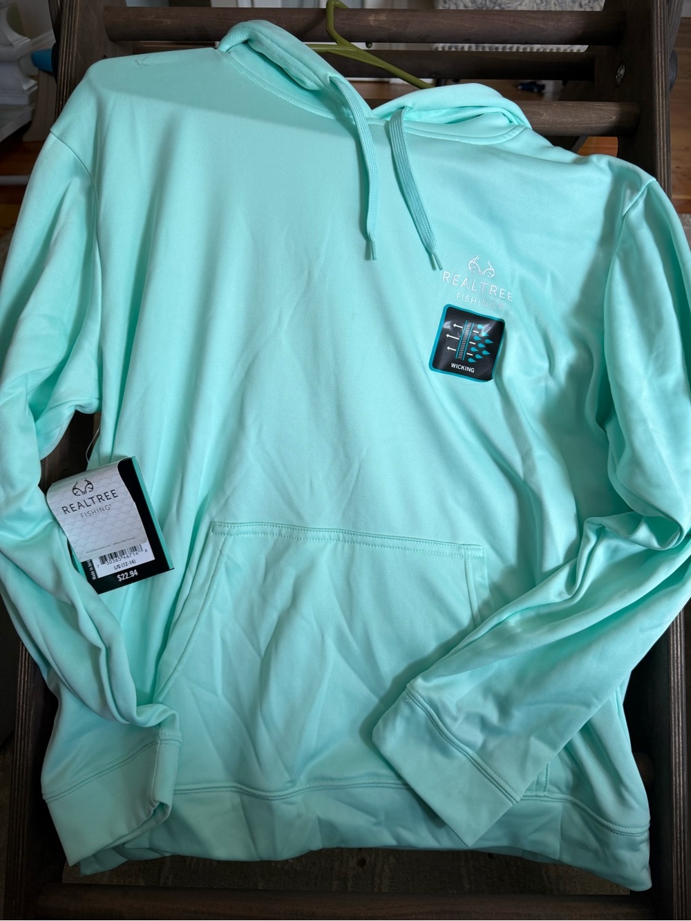 Realtree Fishing Mint Green Performance Hoodie